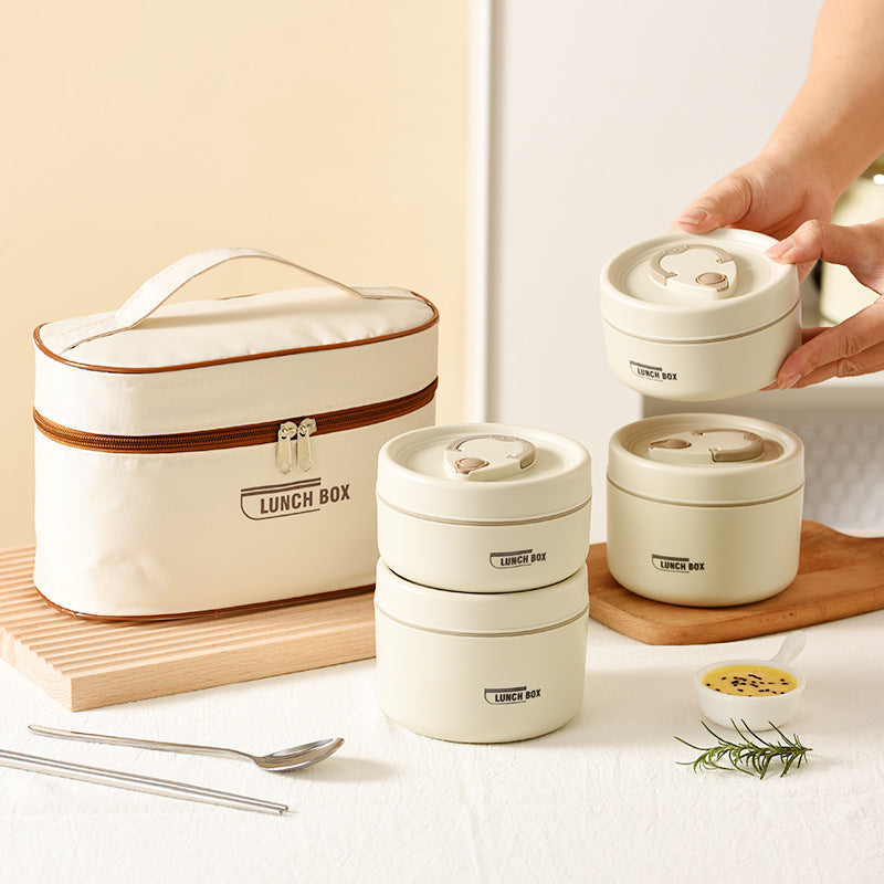 Premium Insulated 304 Stainless Steel Lunch Box – Multi-Layer Design, Microwave Safe, Durable, Leak-Proof, Perfect for On-the