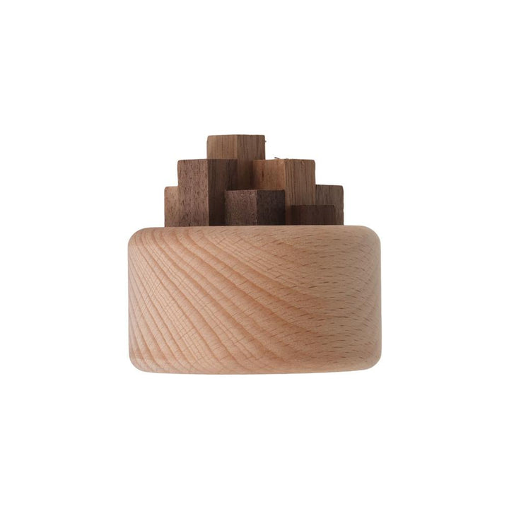 Luxury Essential Oil Wood Diffuser – Unique Wood Art Fireless Aroma Diffuser, Beech/Black Walnut Aromatherapy Ornament for 