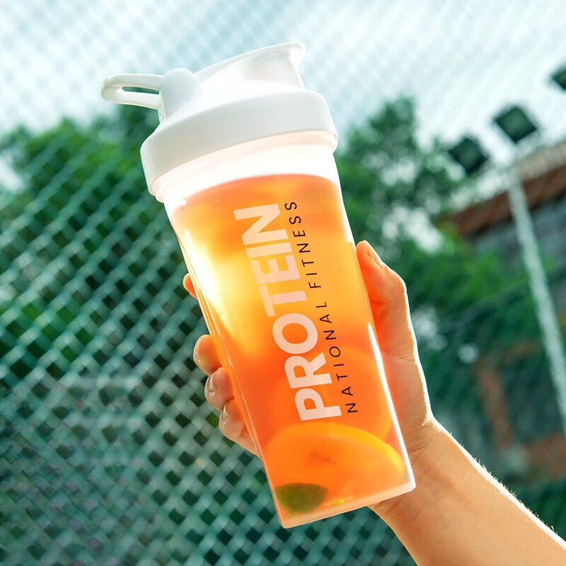 Premium Sports Shaker Cup – Large Capacity Leak-Proof Fitness Water Bottle – Portable, Thickened, Graduated Design for Gym, 