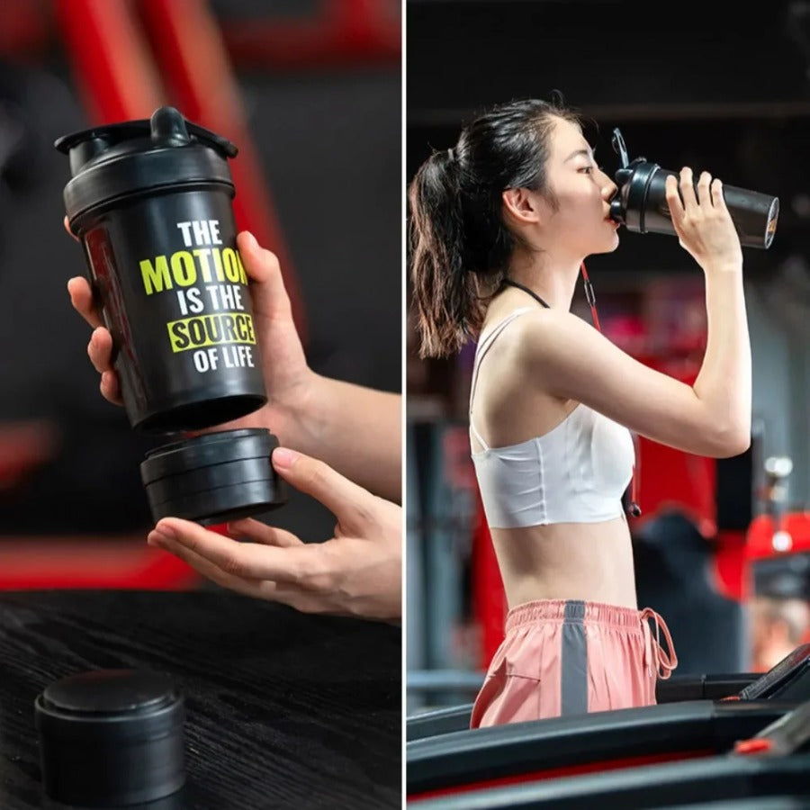 Premium Sports Shaker Cup – Large Capacity Leak-Proof Fitness Water Bottle – Portable, Thickened, Graduated Design for Gym, 