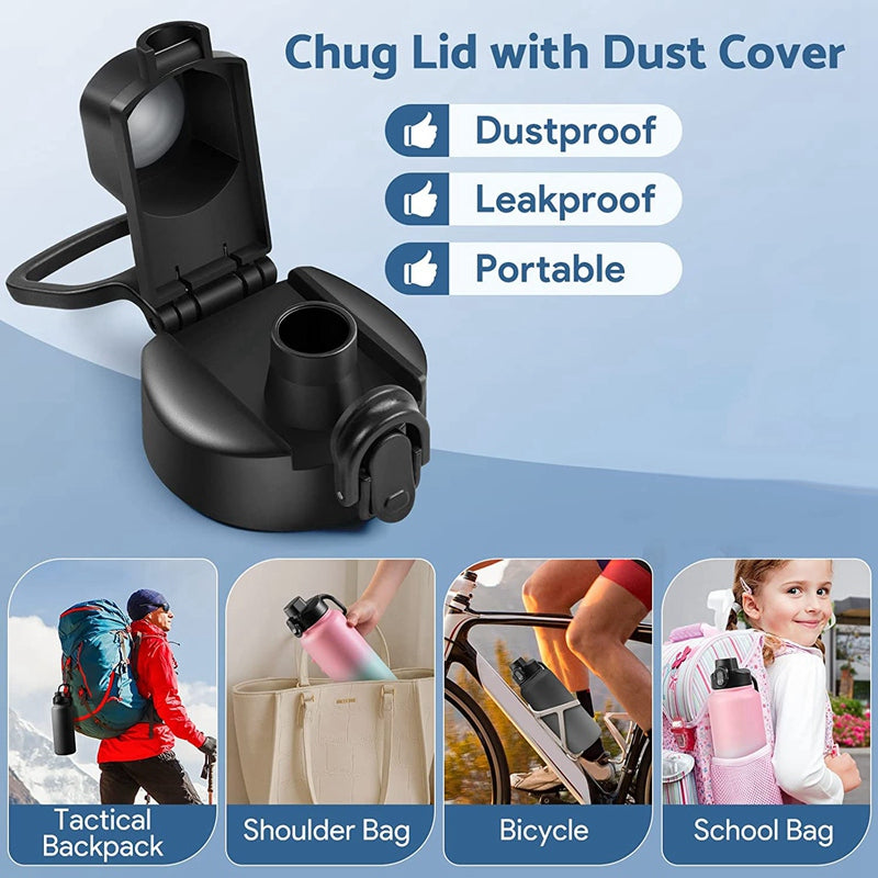 Premium 1.9L Stainless Steel Thermos Bottle – Large Capacity Cold & Hot Vacuum Flask with Rope, Thermal Water Bottle for Gym,