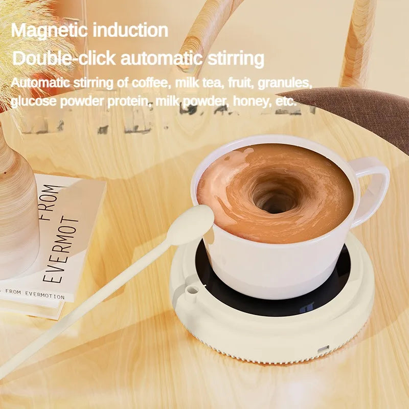 Premium Automatic Mixing Cup – Portable Electric Coffee & Milk Shaker, USB Charging, Magnetic Suspension, Ideal for Water, 