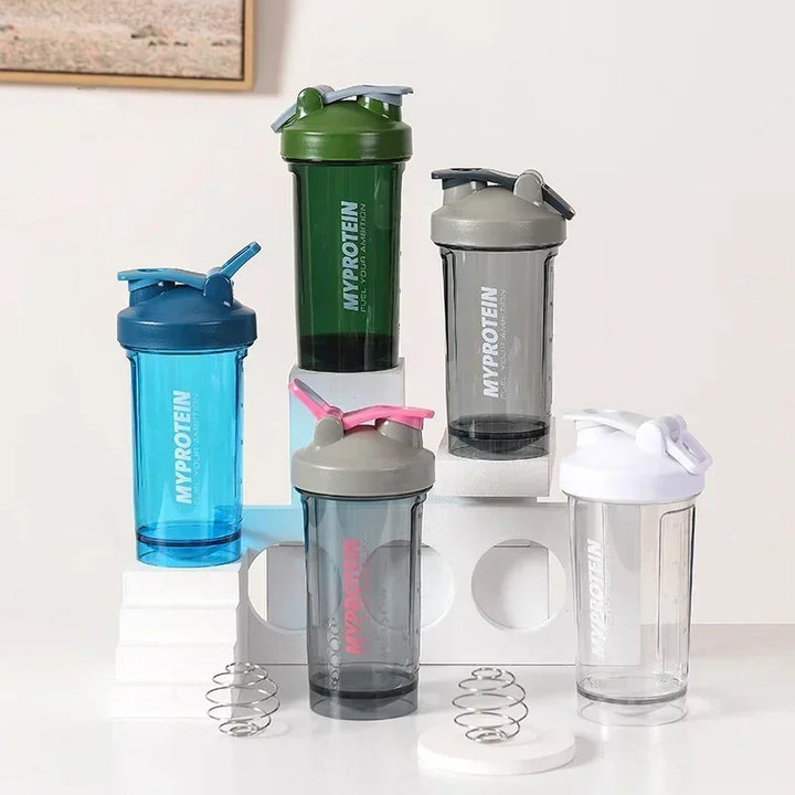 Premium 600ML Shaker Bottle – BPA-Free Sports Water Bottle with Protein Mixer – Portable Travel Cup with Stainless Steel 