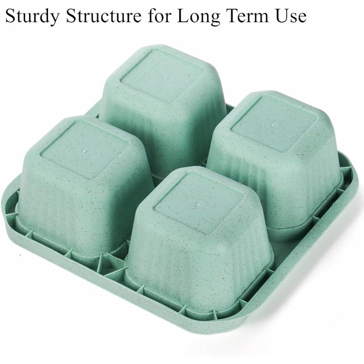 Premium Reusable 4-Grid Snack Containers – Portable Meal Prep Lunch Box, Leak-Proof, Large Capacity, Multi-Compartment 