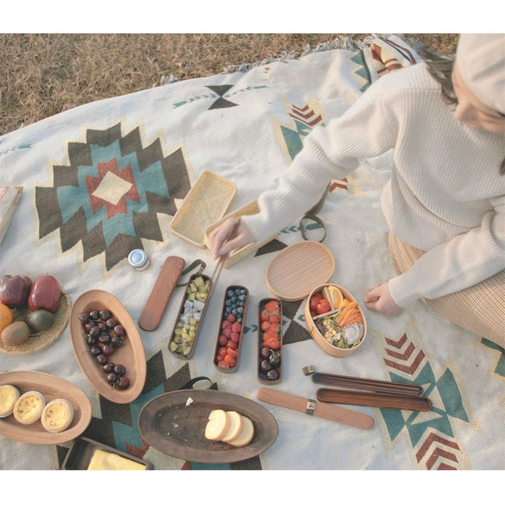 Premium Eco-Friendly Double-Layer Bento Lunch Box – Microwave Safe, 1L Capacity, Health Food Container for Meal Prep, BPA, 