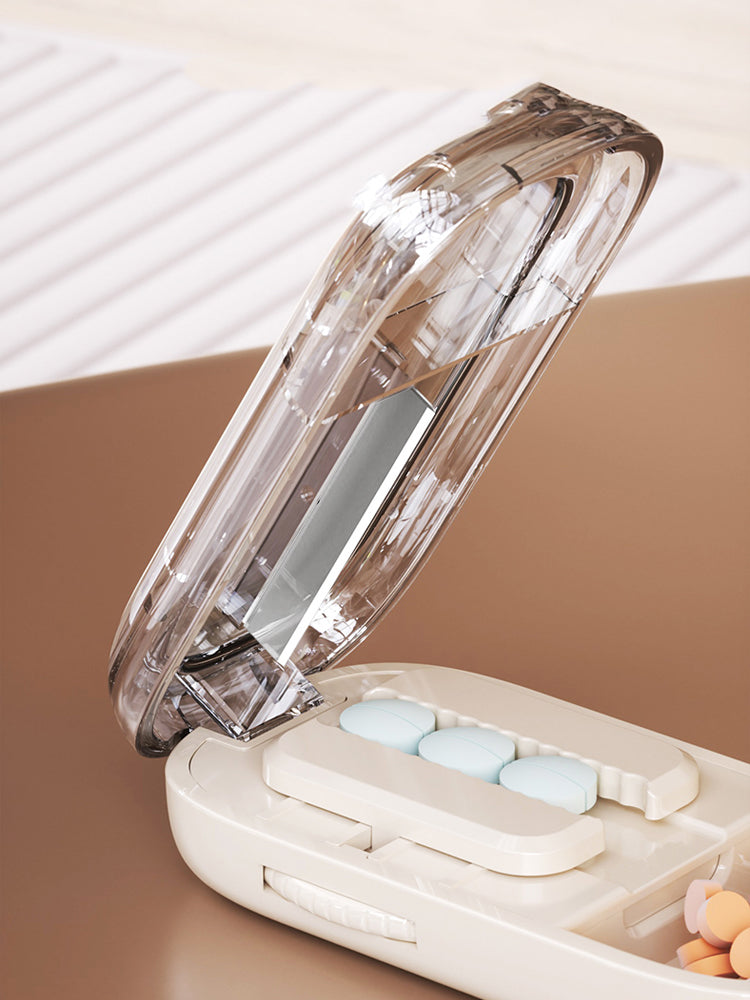 Premium Portable Pill Organizer – 3 Times A Day Medicine Box, Travel-Friendly, Compact Design with Waterproof Seal, Food