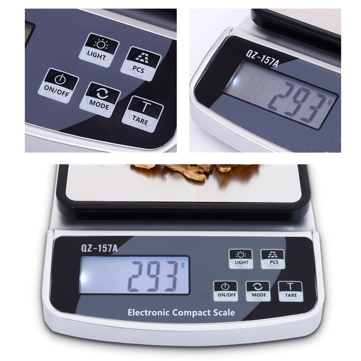 Premium Electronic Kitchen Scale - USB Rechargeable Smart Digital Balance for Food, Coffee, and Baking (3KG/5KG/10KG 