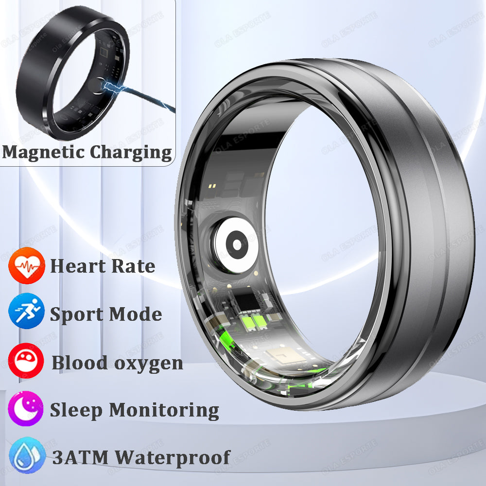 Premium Smart Ring for Men & Women – Health Monitor, Fitness Tracker, Waterproof Design, Multiple Sport Modes
