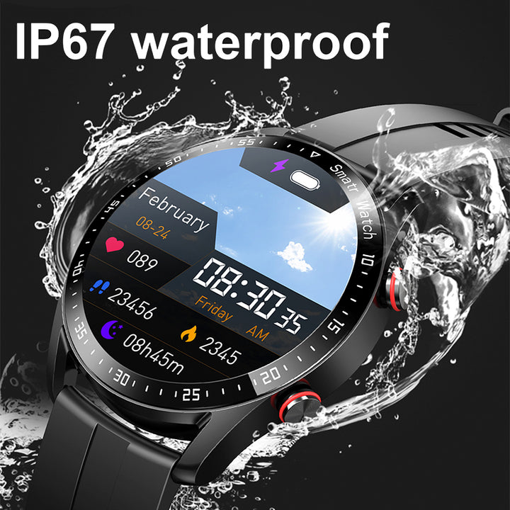 Premium Bluetooth Call Smartwatch for Men - ECG+PPG Health Monitoring, IP67 Waterproof, Heart Rate & Blood Pressure Tracker, 
