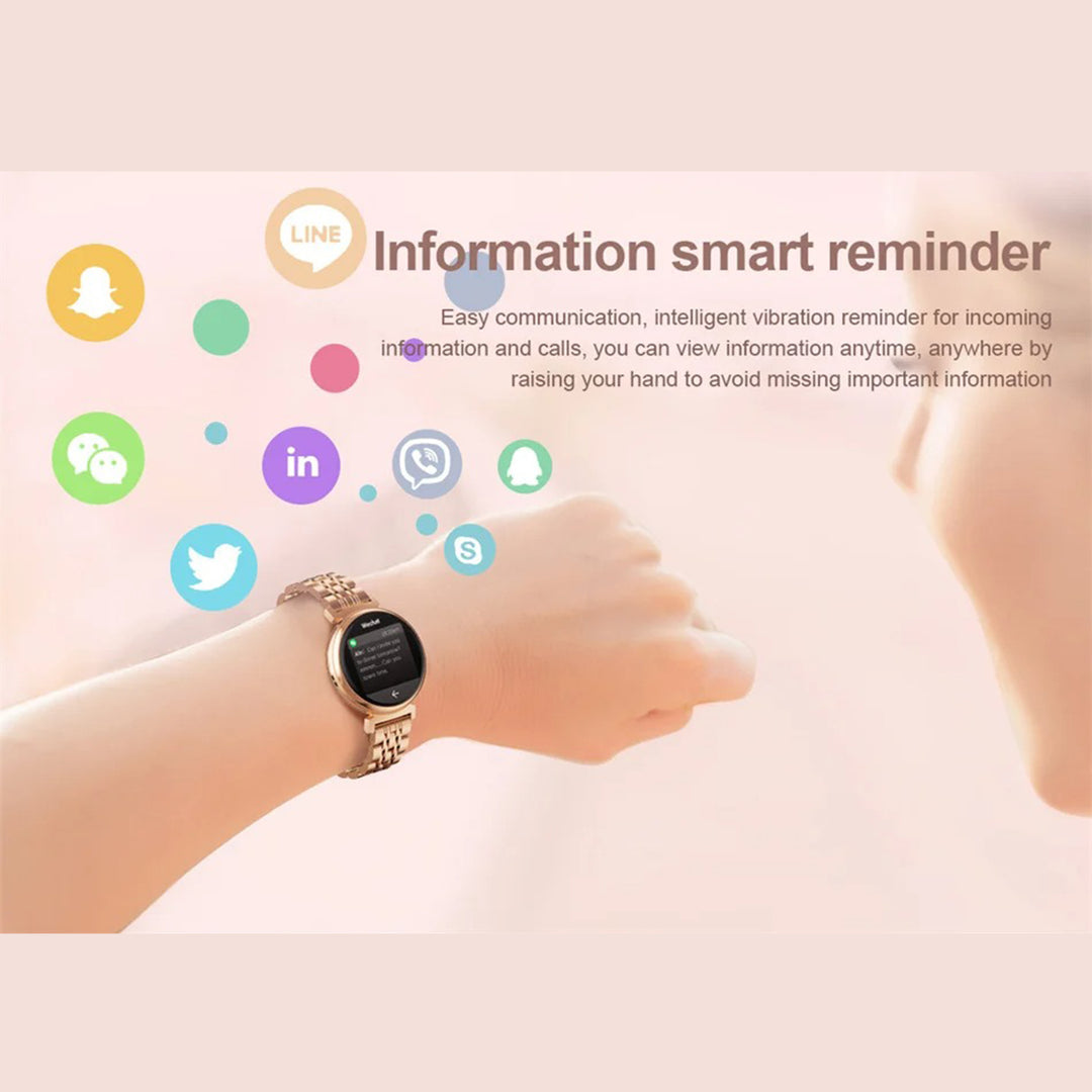 Premium Luxury Women's Smartwatch – Heart Rate, Blood Oxygen, Sleep Monitoring, Bluetooth Call, Diamond Bracelet, 1.32" HD Display, IP67 Waterproof, Fitness Tracker, Multi-Sport Modes - StrengthXPhysiotherapy