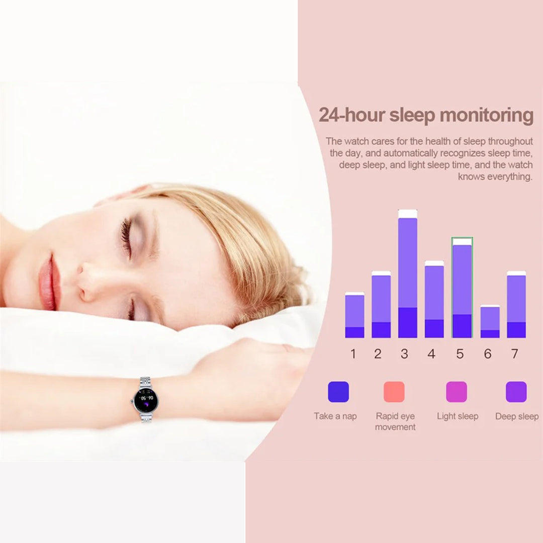 Premium Luxury Women's Smartwatch – Heart Rate, Blood Oxygen, Sleep Monitoring, Bluetooth Call, Diamond Bracelet, 1.32" HD Display, IP67 Waterproof, Fitness Tracker, Multi-Sport Modes - StrengthXPhysiotherapy