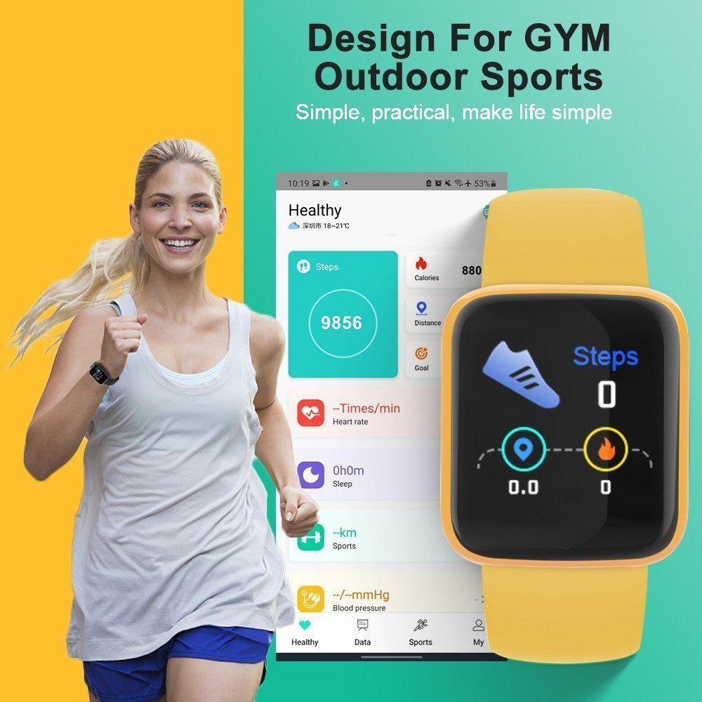 Premium Fitness Smartwatch for Men & Women – Blood Pressure & Oxygen Monitor, Sleep Tracker, Sports Watch, Fitness Bracelet, 