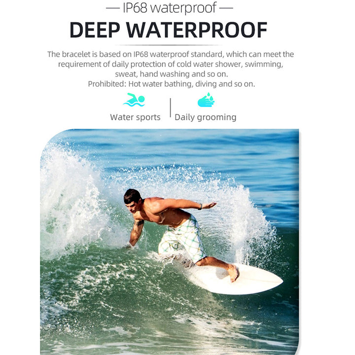 Premium Smart Fitness Tracker – ECG, HRV Analysis, Heart Rate Monitor, IP68 Waterproof Smartwatch for Android & iOS, 