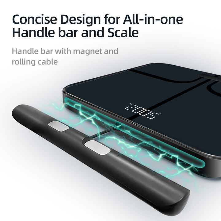 Premium Voice Broadcast Body Fat Scale – 8-Electrode Bioimpedance Analyzer, Smart Body Composition Scale with Professional 