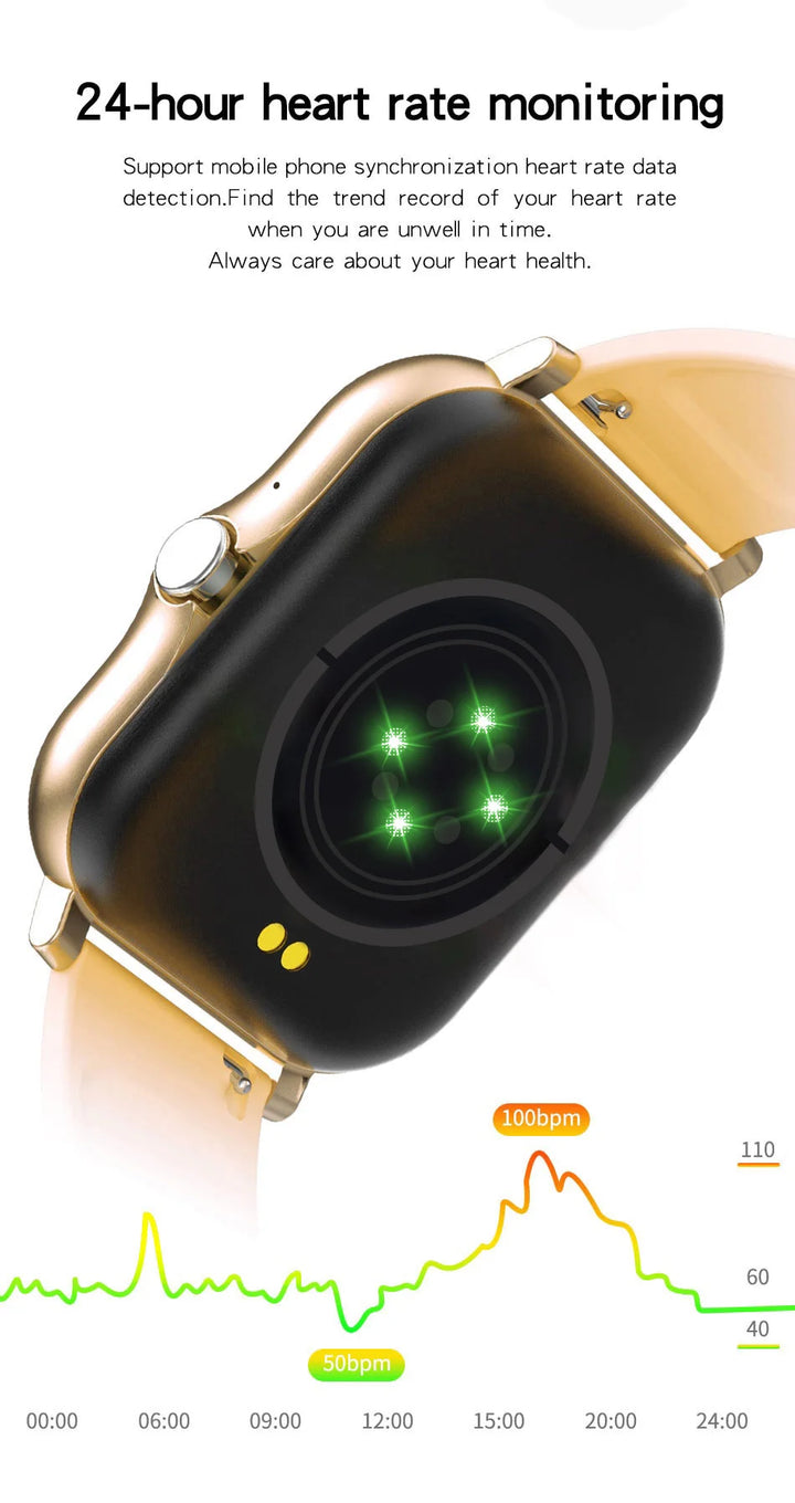 Luxury Smartwatch Android OS - 1.44" Full Touch Color Screen, Bluetooth, Custom Dial, for Men & Women, Smart Watch with Call Feature - StrengthXPhysiotherapy