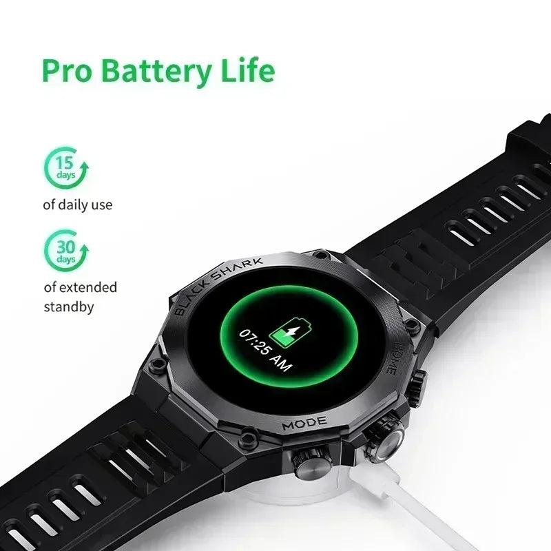 Premium Smartwatch for Men & Women – 1.43" AMOLED Display, GPS, 100+ Sports Modes, 21 Days Battery Life, 5ATM Waterproof, 