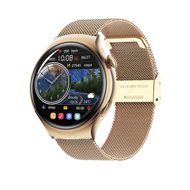 Premium Smartwatch for Women - AMOLED Display, Bluetooth Calling, NFC, GPS, IP68 Waterproof, Multiple Sports Modes, Heart 