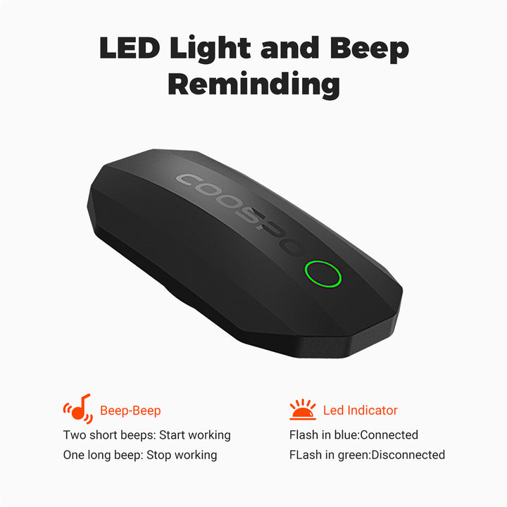 Premium Heart Rate Sensor with Chest Strap – BLE & ANT+ Connectivity, IP67 Waterproof, Real-Time Tracking for Cycling, Wahoo,