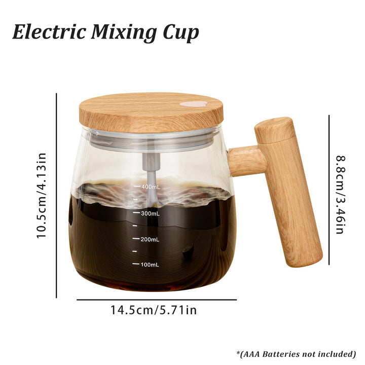 Premium Self Stirring Mug – 400ML Stainless Steel Automatic Coffee & Milk Mixer – Magnetic Stirring Electric Blender for 