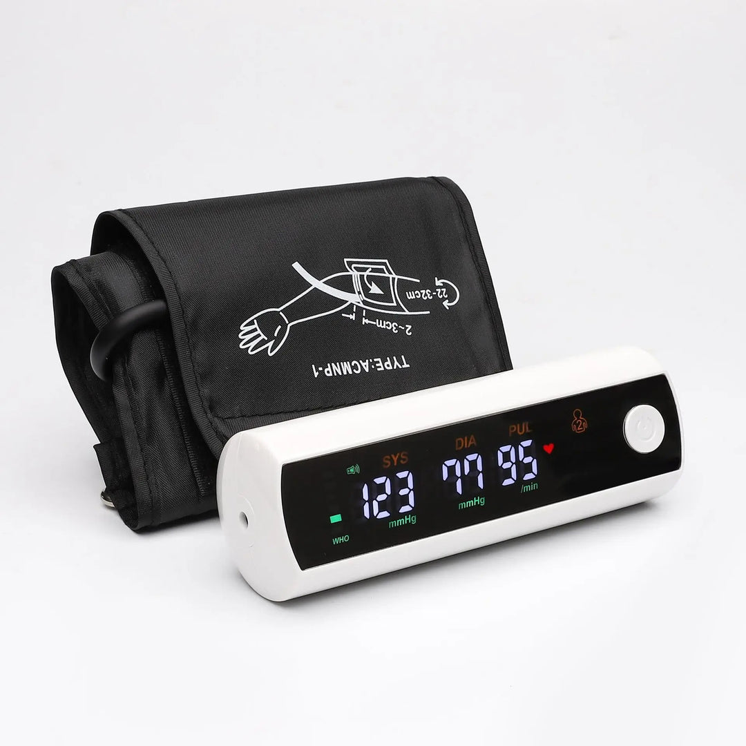 Premium Rechargeable Blood Pressure Monitor – Large LCD Screen, Russian Voice, Digital Arm Sphygmomanometer, LI-ION Battery, Accurate Tonometer for Home Use - StrengthXPhysiotherapy