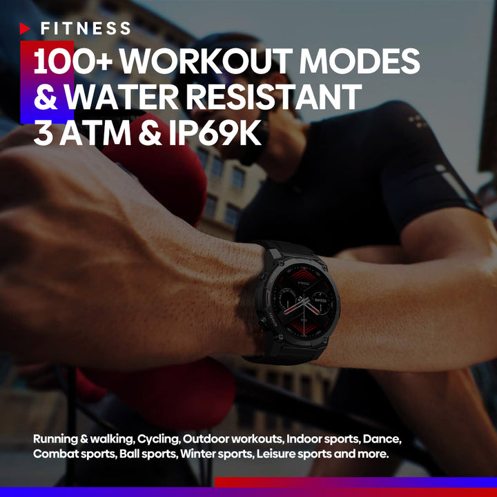Premium Smartwatch with 1.43" AMOLED Display, Voice Calling, Health & Fitness Tracking, SpO2, Heart Rate, 14-Day Battery, Sports Modes, Waterproof, Compatible with Android & iOS - StrengthXPhysiotherapy