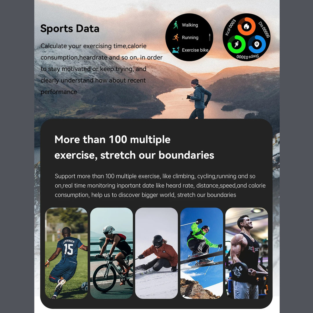 Premium Bluetooth Call Smartwatch for Men - IP67 Waterproof, 1.39-inch Display, Fitness Tracker, Sports Modes, Compatible with Android & iOS - StrengthXPhysiotherapy