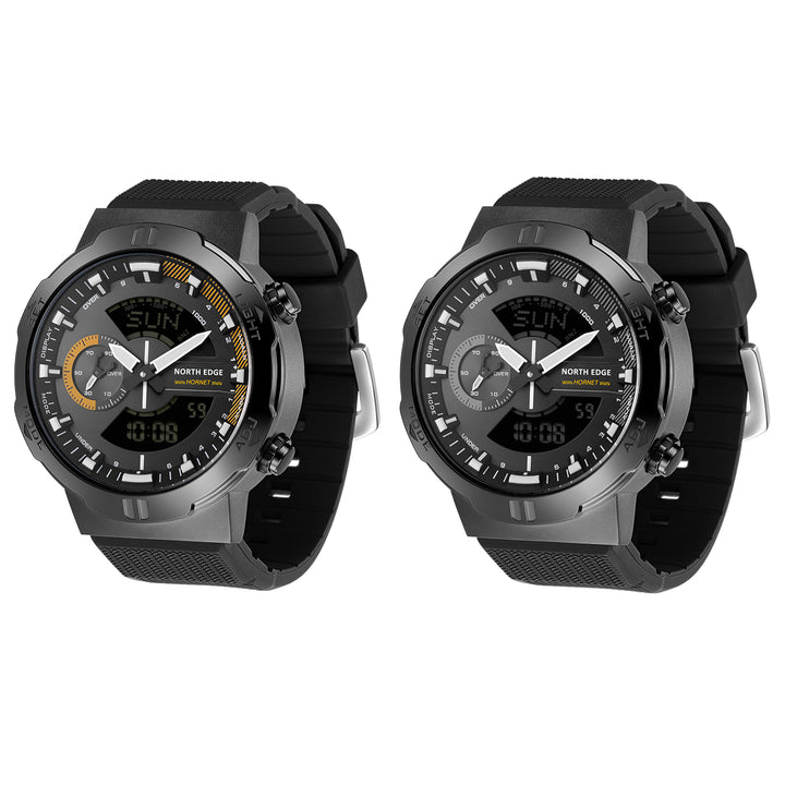 Premium Military Smartwatch for Men – Waterproof 50m, Speed Stopwatch, World Time, Coun Case, Backlit, Replaceable Stratdown 