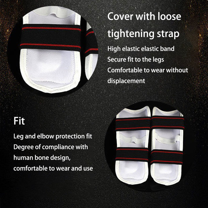 Premium Taekwondo Arm & Shin Guards – Kickboxing, MMA, Muay Thai Leggings, Ankle Protection, Protective Foam Insert, Secure  
