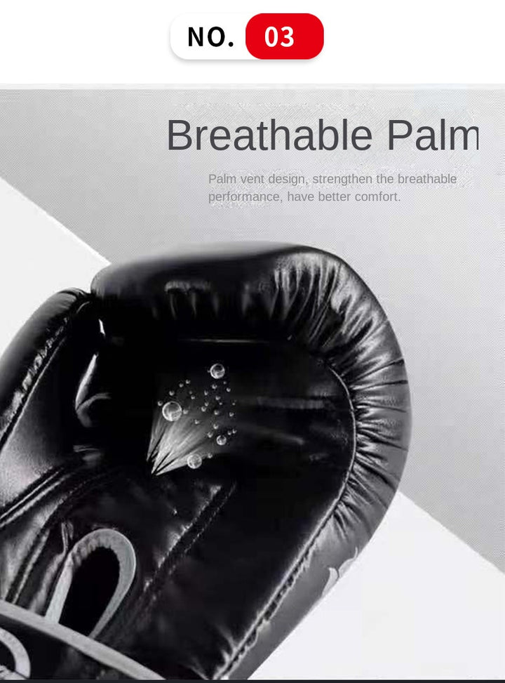 Premium Boxing Gloves – High Quality Muay Thai, Sanda & Taekwondo Fighting Gloves for Kids & Adults, Durable PU Leather,