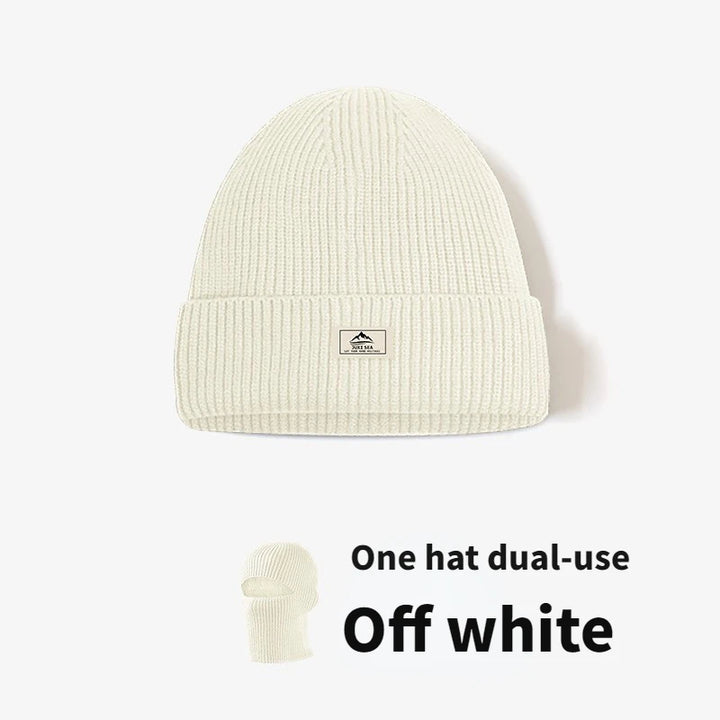 Premium Winter Balaclava Hat – 2-in-1 Knitted Ski Mask Beanie for Men, Windproof, Warm, Cold-Resistant Earmuff Cap for  