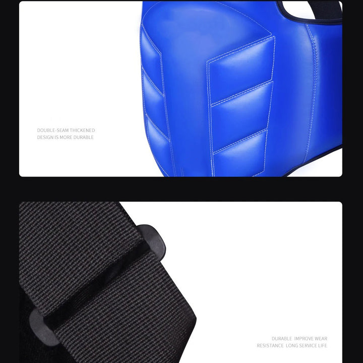 Premium Boxing Chest Guard – Reversible Rib Shield Protector for MMA, Taekwondo, Kickboxing & Martial Arts – Body Vest for Training, Target Practice, and Sanda - StrengthXPhysiotherapy
