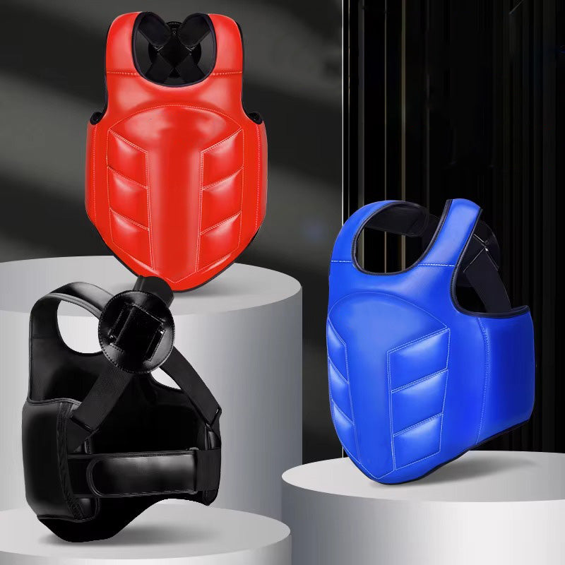 Premium Boxing Chest Guard – Reversible Rib Shield Protector for MMA, Taekwondo, Kickboxing & Martial Arts – Body Vest for Training, Target Practice, and Sanda - StrengthXPhysiotherapy