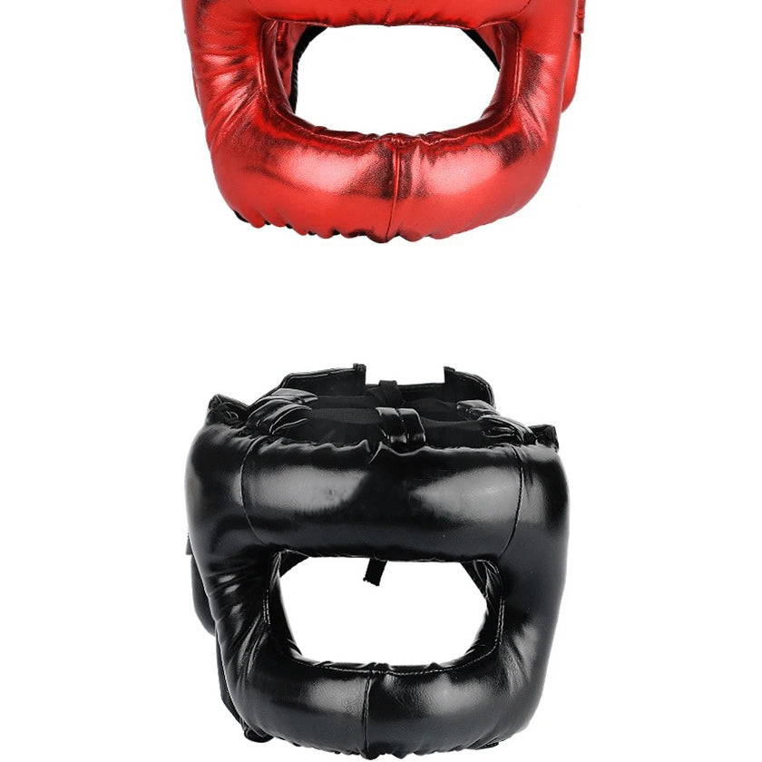 Premium Boxing Helmet – Muay Thai, Kickboxing, Sanda Training Headgear, Protective Head Protector Guard for Gym & Combat Sports - StrengthXPhysiotherapy