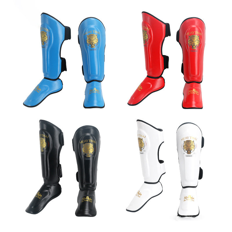Premium Sanda Leg Protectors – Instep Boxing Foot Guards, Thai Boxing Gaiters, Leg Sleeves for Fighting & Combat Sports