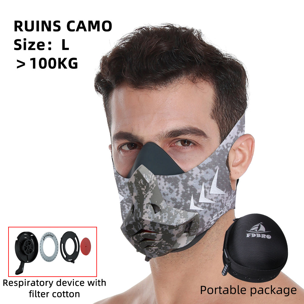 Premium Sports Mask for Running, Cycling, Gym & High Altitude Training – Cardio Workout Conditioning Mask, Air Filtration,