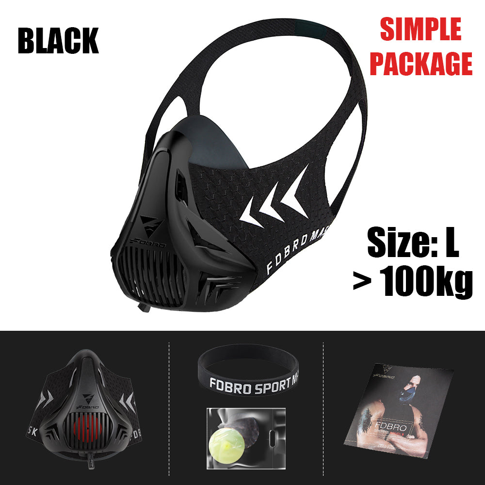 Premium Sports Mask for Running, Cycling, Gym & High Altitude Training – Cardio Workout Conditioning Mask, Air Filtration,