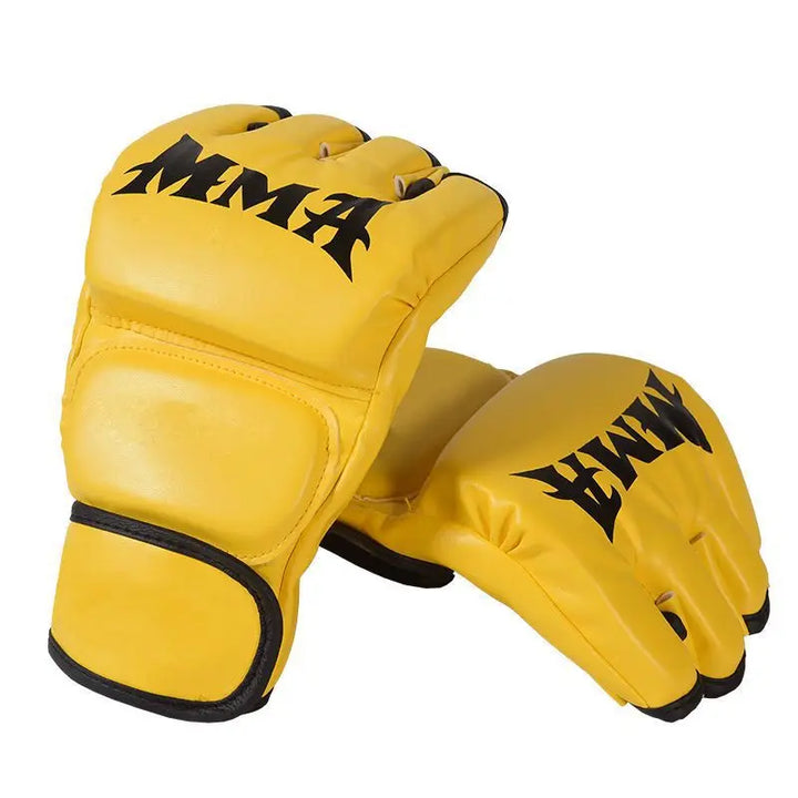 Premium Boxing Gloves for Adults – Professional Combat Training Gloves for Muay Thai, MMA, Kickboxing, & Sanda – Half 