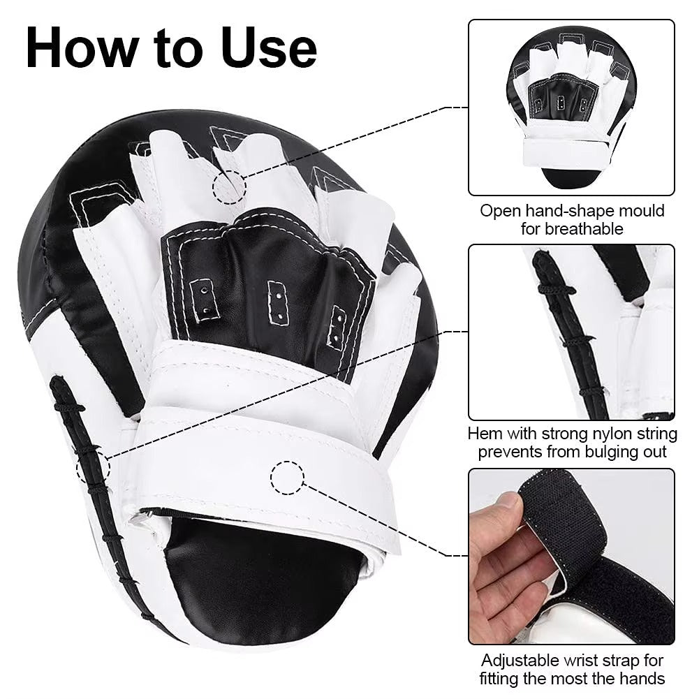 Premium Kickboxing Target Pad – Muay Thai Training Equipment for MMA, Karate & Sanda – Boxer Gloves for Kids & Adults – Free Fight Sports Gear for Martial Arts Training - StrengthXPhysiotherapy