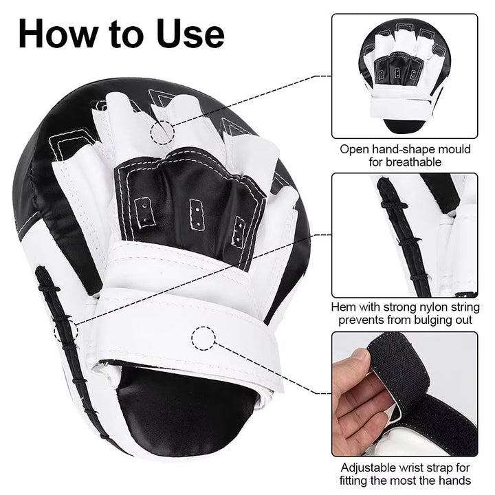 Premium Kickboxing Target Pad – Muay Thai Training Equipment for MMA, Karate & Sanda – Boxer Gloves for Kids & Adults – Free Fight Sports Gear for Martial Arts Training - StrengthXPhysiotherapy