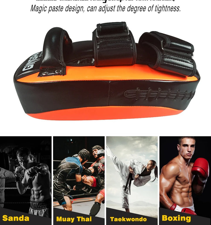 Premium Boxing Mitts Focus Punch Pads – High-Quality Training Target for Kickboxing, Muay Thai, Taekwondo & Karate – Combat Curved Pads for Boxing and Martial Arts Practice - StrengthXPhysiotherapy