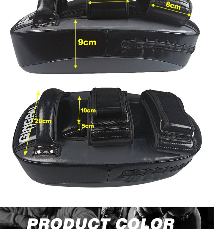 Premium Boxing Mitts Focus Punch Pads – High-Quality Training Target for Kickboxing, Muay Thai, Taekwondo & Karate – Combat Curved Pads for Boxing and Martial Arts Practice - StrengthXPhysiotherapy
