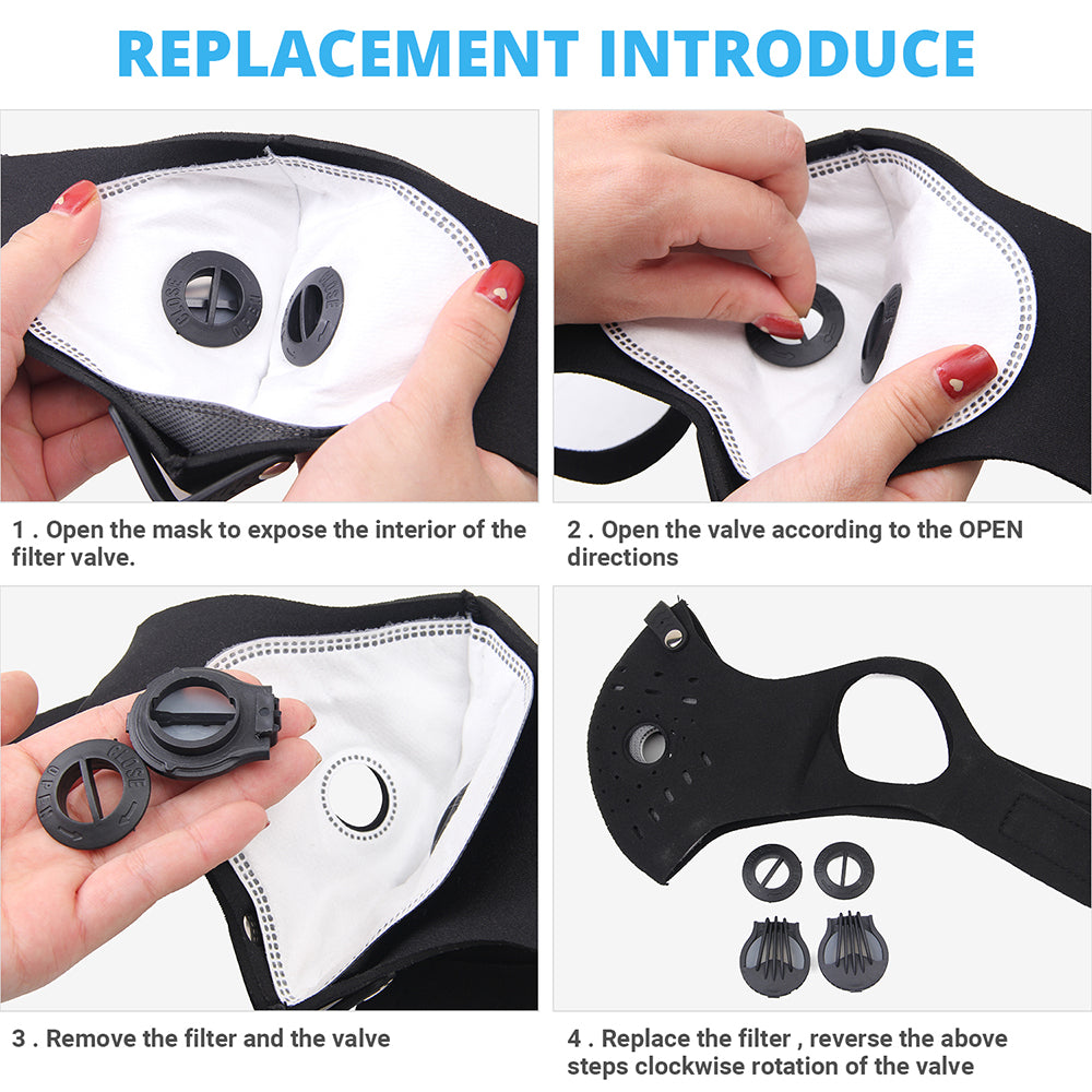 Premium Cycling Face Mask for Men and Women – Dust Proof, Anti-Smog, Activated Carbon Training Mask, Outdoor Sports 