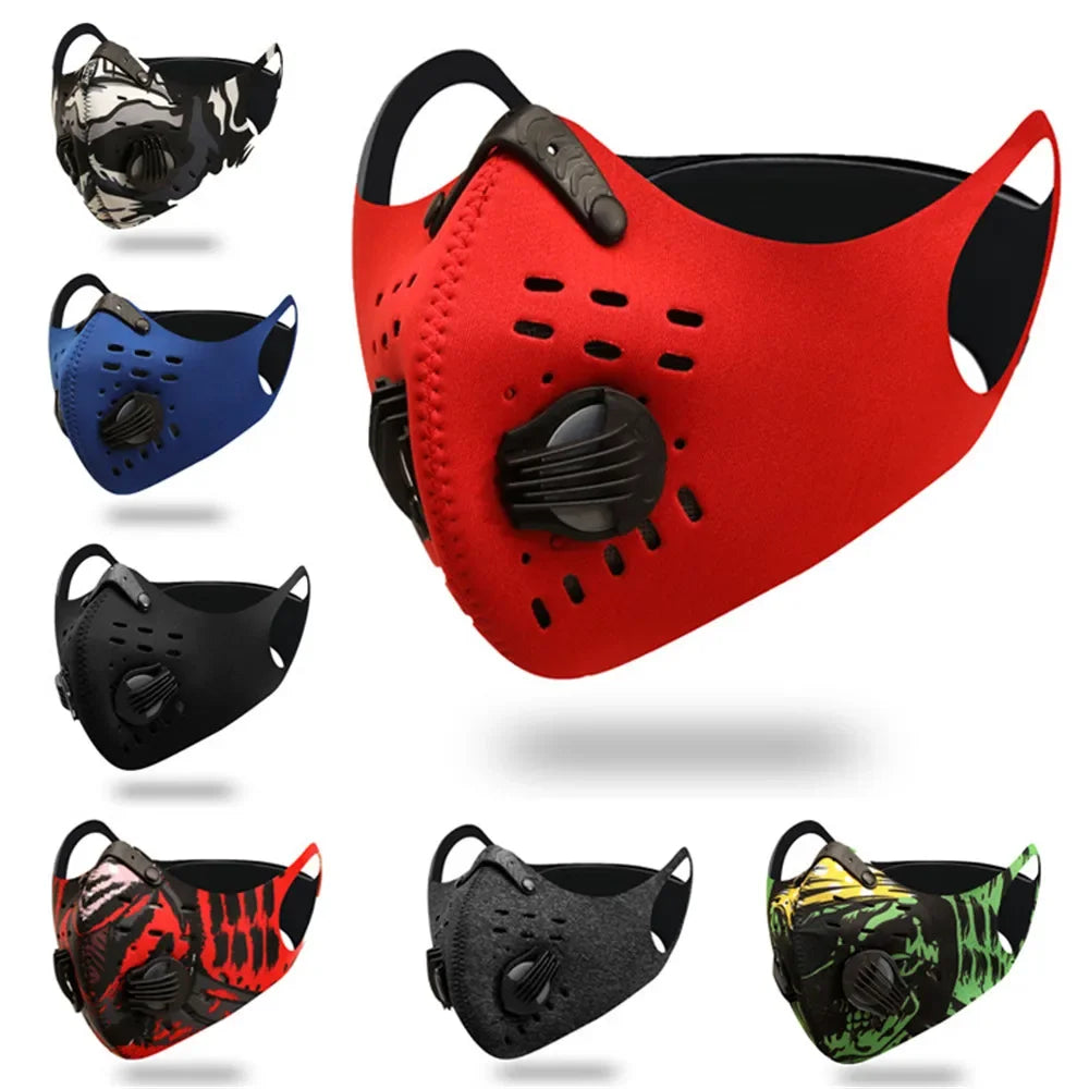 Premium Cycling Face Mask for Men and Women – Dust Proof, Anti-Smog, Activated Carbon Training Mask, Outdoor Sports 
