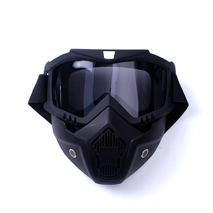 Premium Motorcycle Skull Mouth Mask with UV Protection – Tactical Off-Road Riding Goggles, Windproof, Dust-Proof, Anti-Glare 