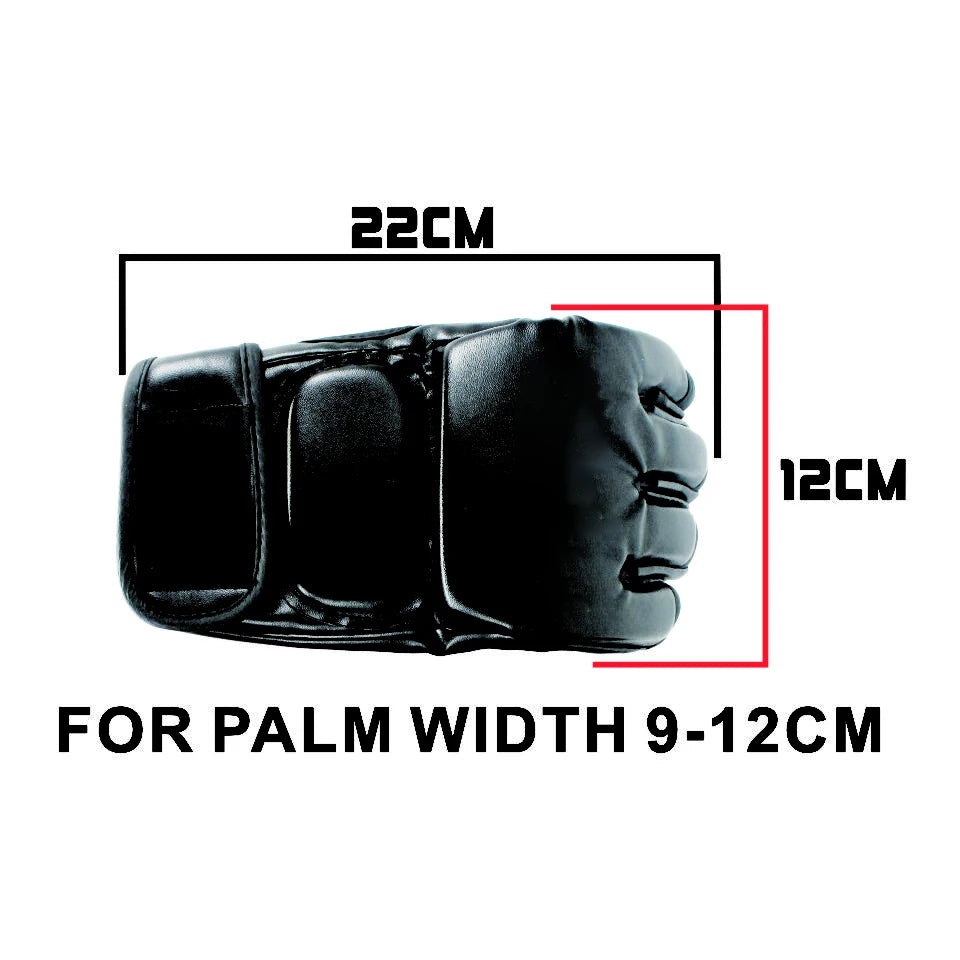 Premium MMA Half-Finger Boxing Gloves – Black Tiger Muay Thai Pads for Men – Sanda, MMA, Boxing & Kickboxing Gloves – 