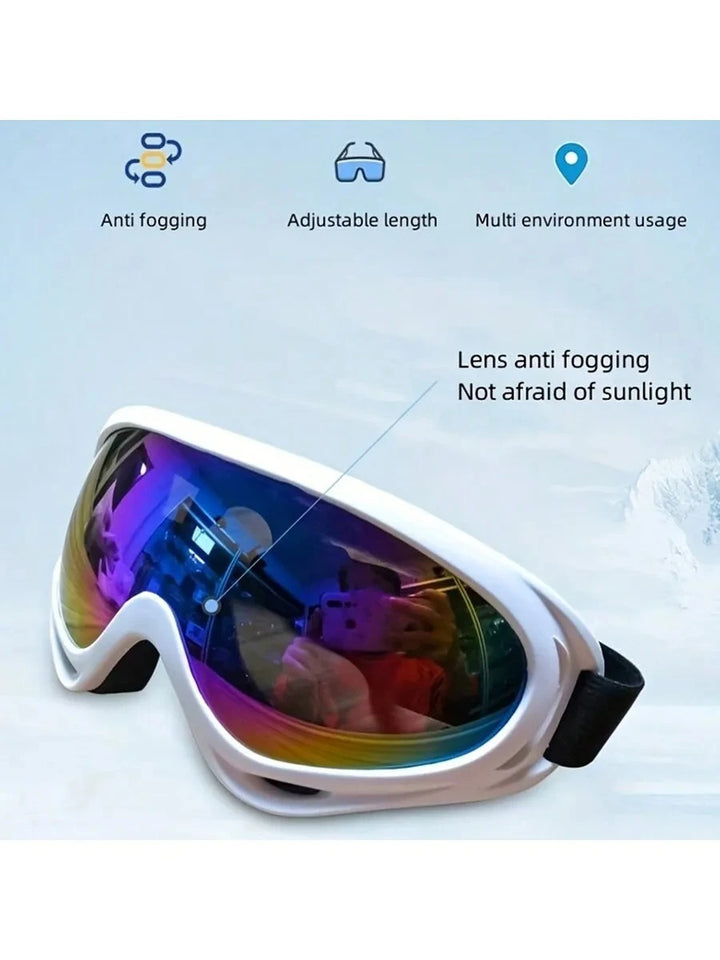 Premium Polarized Ski Goggles for Men & Women – Large Frame, Windproof, Snowproof, UV Protection, Anti-Fog, Snowboard Outdoor Goggles for Winter Sports - StrengthXPhysiotherapy