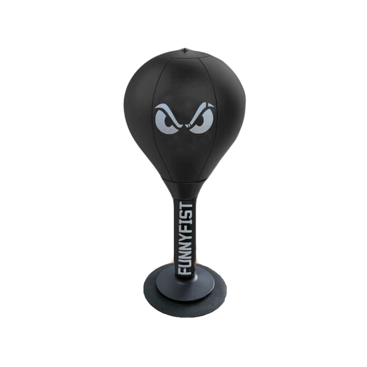 Premium Stress Relief Punching Bag – Desktop Boxing Speed Ball with Suction Cup Base – Inflatable Foam Spring for Reflex & 