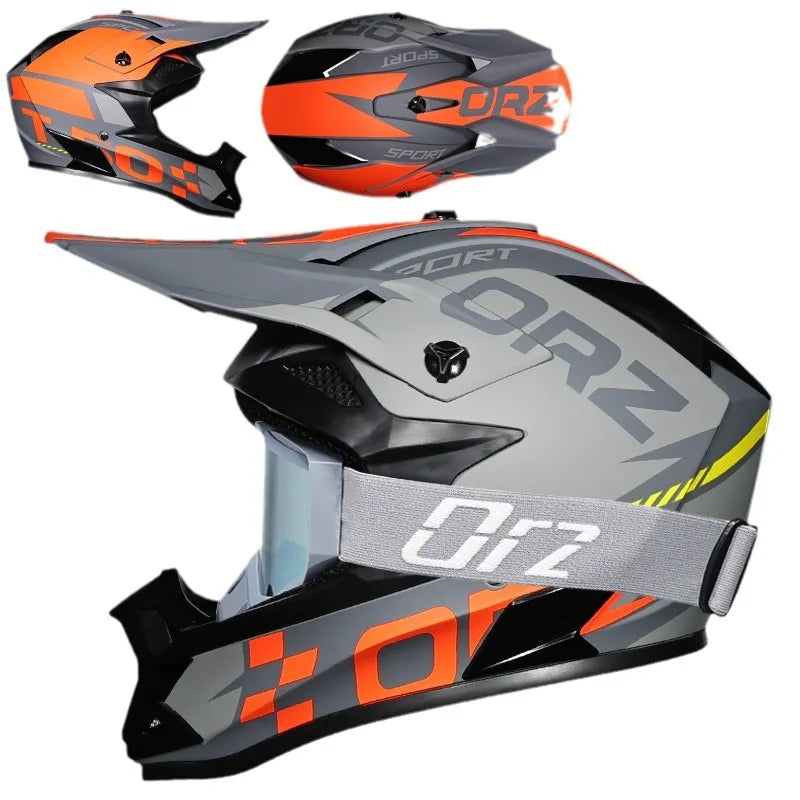 High-Quality Kids Off-Road Helmet - Motocross, Mountain Bike, ATV, DOT Certified, Lightweight ABS Material, Full Face Safety