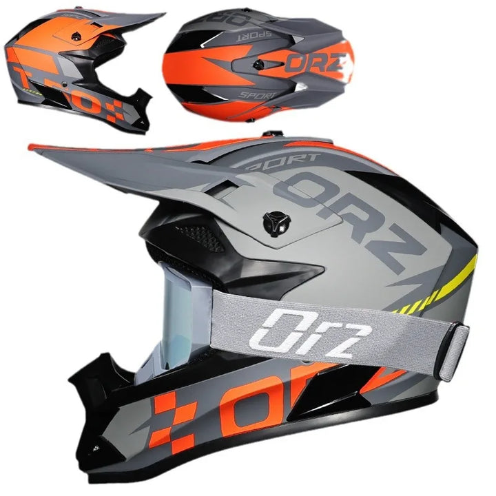 High-Quality Kids Off-Road Helmet - Motocross, Mountain Bike, ATV, DOT Certified, Lightweight ABS Material, Full Face Safety