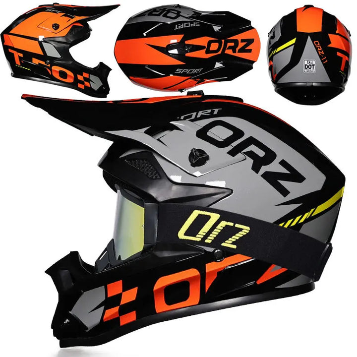 High-Quality Kids Off-Road Helmet - Motocross, Mountain Bike, ATV, DOT Certified, Lightweight ABS Material, Full Face Safety